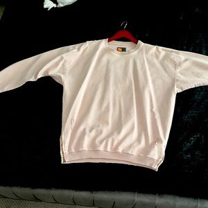 Zara L Pink Sweatshirt with 4 inch side zippers